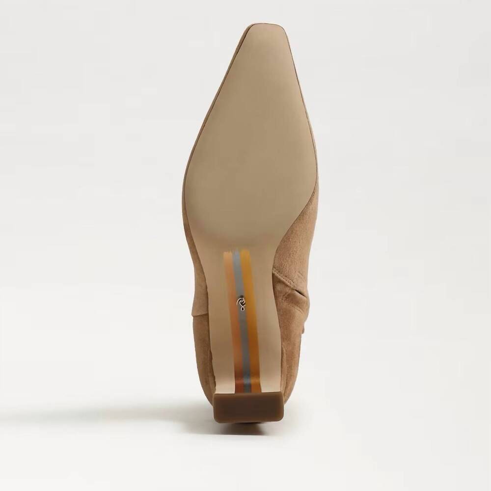 NEW SAM EDELMAN women's saige ankle bootie in cyprus tan - Picture 7 of 8
